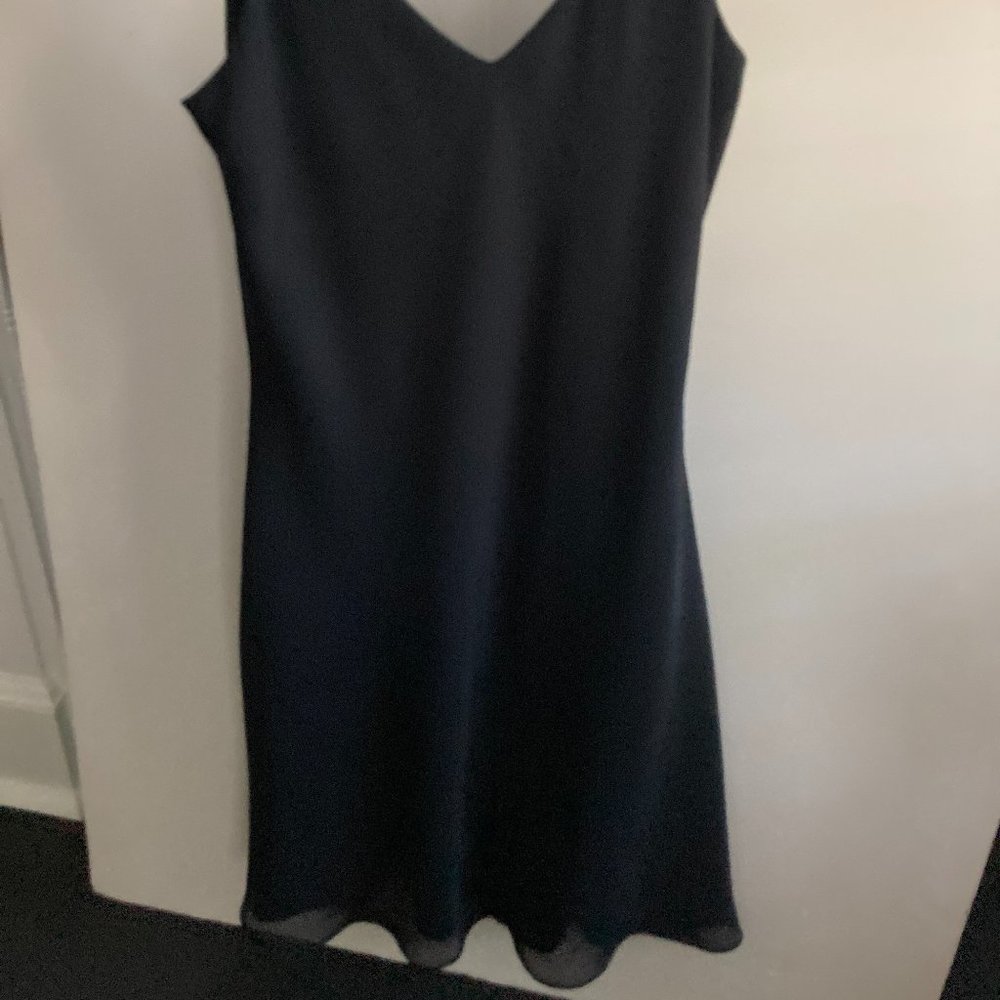 Niki - Black Chiffon Cocktail Dress